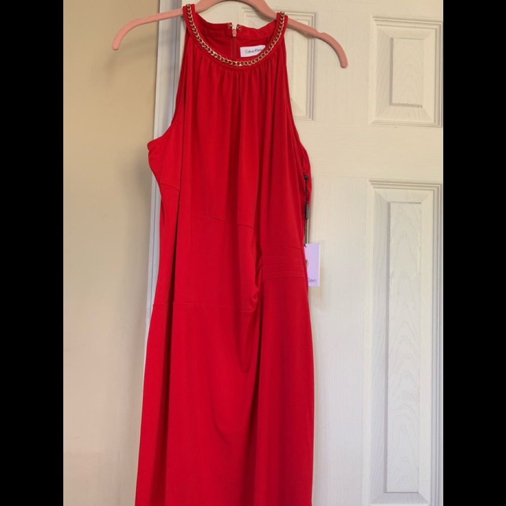 Calvin Klein NWT Beautiful red dress